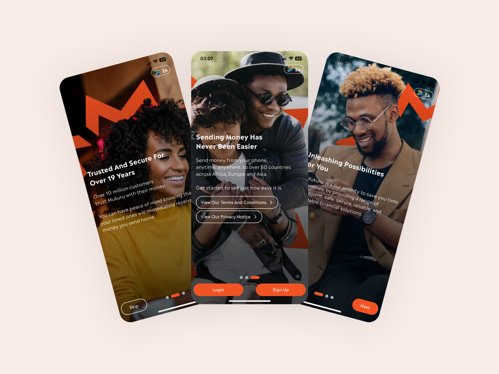 Redesigned transfer flow
